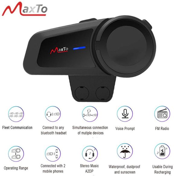 maxto m2 waterproof motorcycle helmet headset 6 riders group talking intercom bluetooth5.0 fm radio universal pairing function
maxto m2 waterproof motorcycle helmet headset 6 riders group talking intercom bluetooth5.0 fm radio universal pairing function