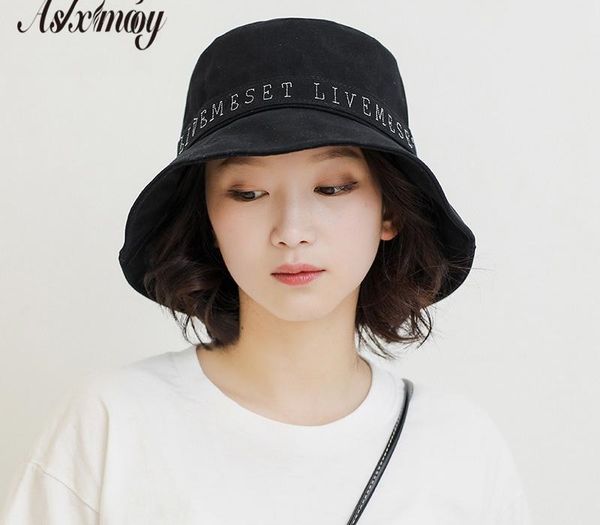 Women Bucket Hat Fisherman Panama Hats Harajuku Embroidery Letter Cotton Outdoor Bob Sun Hat Visor Hip Hop Bucket Caps Femme
Women Bucket Hat Fisherman Panama Hats Harajuku Embroidery Letter Cotton Outdoor Bob Sun Hat Visor Hip Hop Bucket Caps Femme