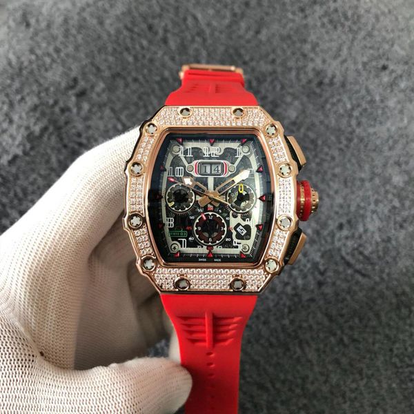 classic designer men watches quality design automatic diamond watch for men iced out watch waterproof rubber wristwatch, Slivery;brown
classic designer men watches quality design automatic diamond watch for men iced out watch waterproof rubber wristwatch, Slivery;brown