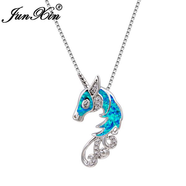 cute animal horse pendant blue white fire opal necklaces for women silver color rainbow birthstone wedding necklace jewelry
cute animal horse pendant blue white fire opal necklaces for women silver color rainbow birthstone wedding necklace jewelry