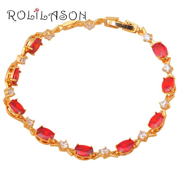 rolilason chic style red and white crystal zircon golden bracelet health nickel lead fashion jewelry gift for friends tb699, Black
rolilason chic style red and white crystal zircon golden bracelet health nickel lead fashion jewelry gift for friends tb699, Black