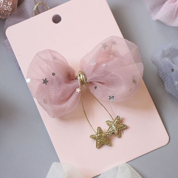 qcooljly korea children's hair accessories star yarn hanging little star tassel bow hair clip girl's headdress pink hairpin, Golden;silver
qcooljly korea children's hair accessories star yarn hanging little star tassel bow hair clip girl's headdress pink hairpin, Golden;silver