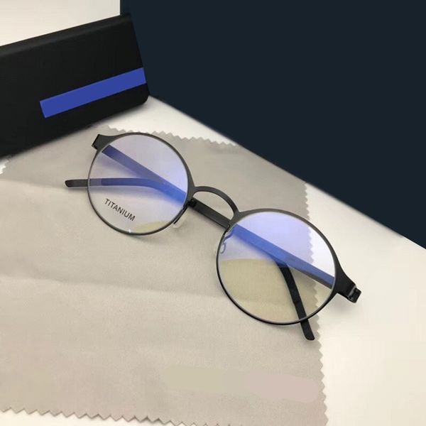 lightweight vintage round men's glasses optical prescription titanium glasses frame men women eyeglasses oculos de grau, Black
lightweight vintage round men's glasses optical prescription titanium glasses frame men women eyeglasses oculos de grau, Black