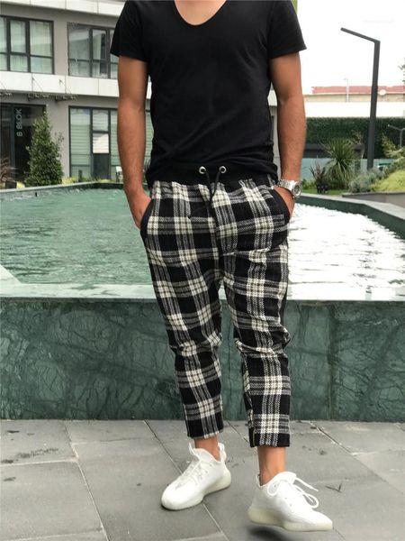 стиль одежды осень-зима мужские брюки модельер щитовые palid свободные брюки с drawstring mens-стрит, Black 
стиль одежды осень-зима мужские брюки модельер щитовые palid свободные брюки с drawstring mens-стрит, Black