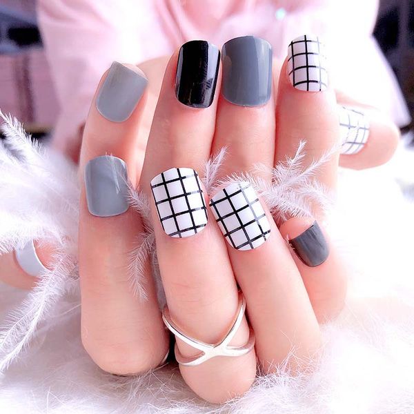 1pcs toe nails 24 pieces of fake nails finished black white gray fake on with full cover artificial with glue, Red;gold
1pcs toe nails 24 pieces of fake nails finished black white gray fake on with full cover artificial with glue, Red;gold