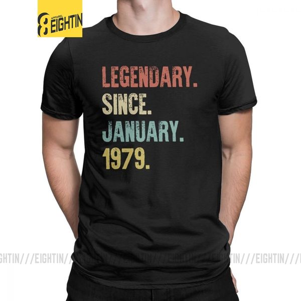 retro vintage 40th birthday t-shirt legendary since january 1979 novelty t shirts for men short sleeved tee shirt cotton
retro vintage 40th birthday t-shirt legendary since january 1979 novelty t shirts for men short sleeved tee shirt cotton