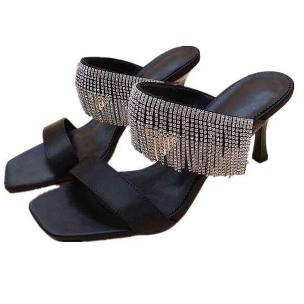 2020 crystal square toe sandals shoes rhinestones high heels shoes women fashion ladies women bling bling sandalias mujer, Black
2020 crystal square toe sandals shoes rhinestones high heels shoes women fashion ladies women bling bling sandalias mujer, Black