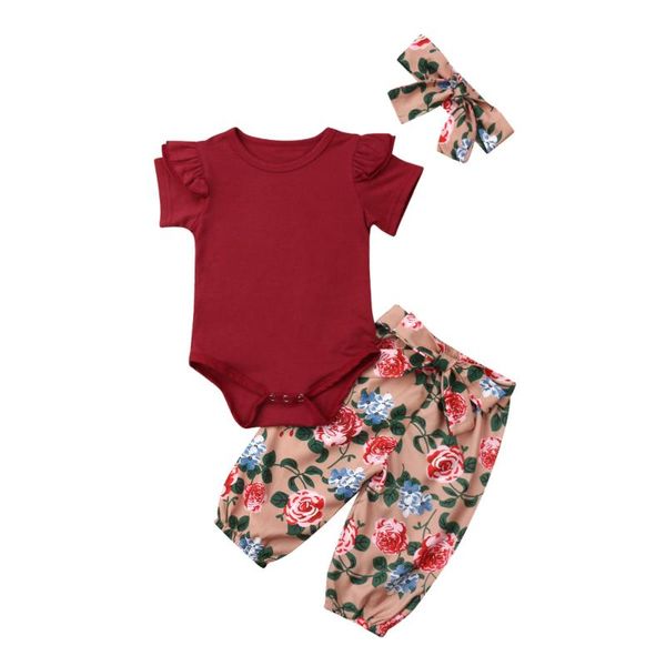 clothing sets infant born baby girls set cloth casual solid short sleeve romper floral print long pants+headband 3pcs outfits 0-18m, White
clothing sets infant born baby girls set cloth casual solid short sleeve romper floral print long pants+headband 3pcs outfits 0-18m, White