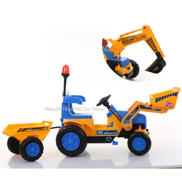 kids excavator & pushdozer with trailer, digger tractor toys bulldozer toy excavator for kids ride on, includes helmet and tools
kids excavator & pushdozer with trailer, digger tractor toys bulldozer toy excavator for kids ride on, includes helmet and tools