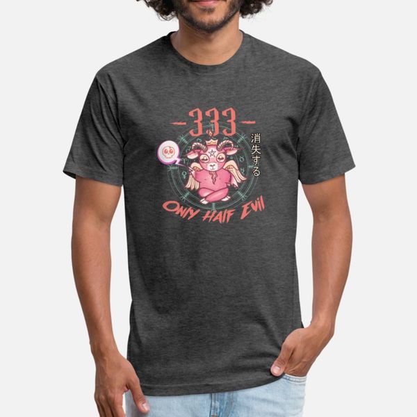 pastel goth 333 only half evil t shirt kawaii t shirt men knitted 100% cotton size s-3xl natural fit casual summer style cool shirt
pastel goth 333 only half evil t shirt kawaii t shirt men knitted 100% cotton size s-3xl natural fit casual summer style cool shirt