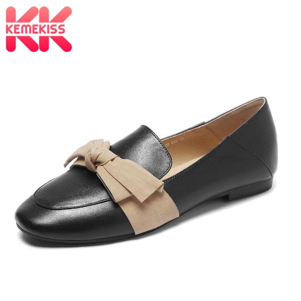 kemekiss women flats shoes mixed color casual sweet bowtie fashion loafers shoes women outdoor brand woman footwear size 31-43, Black
kemekiss women flats shoes mixed color casual sweet bowtie fashion loafers shoes women outdoor brand woman footwear size 31-43, Black