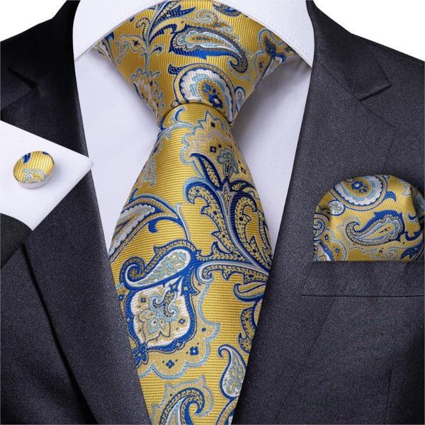 men necktie new designer gold blue paisley wedding tie for men handkerchief cufflink silk tie set dibangu business party mj-7216, Black;gray
men necktie new designer gold blue paisley wedding tie for men handkerchief cufflink silk tie set dibangu business party mj-7216, Black;gray