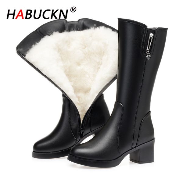 habuckn 2020 wool women snow boots warm genuine leather fur warm shoes plush boots platform for women winter large size, Black
habuckn 2020 wool women snow boots warm genuine leather fur warm shoes plush boots platform for women winter large size, Black