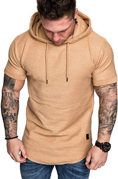 20s casual mens t shirt with hooded fashion summer t shirts for men streetwear tees quality solid color mens t shirts asian size s-2xl, White;black
20s casual mens t shirt with hooded fashion summer t shirts for men streetwear tees quality solid color mens t shirts asian size s-2xl, White;black