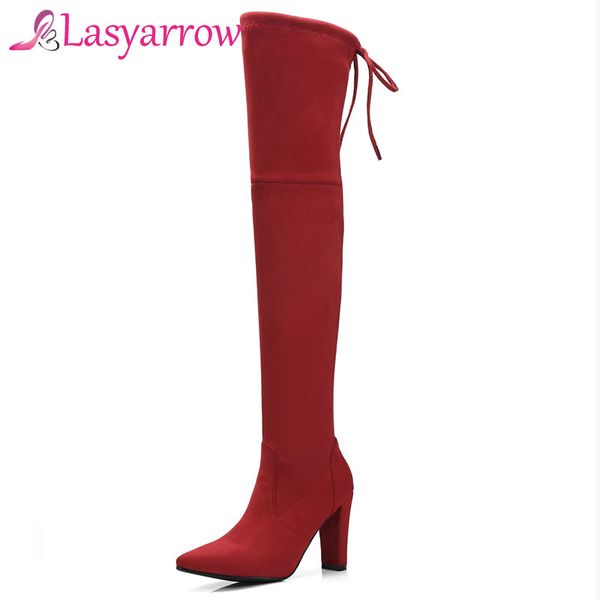 boots lasyarrow flock slim women chunky high heel pumps shoes autumn winter fashion thigh woman, Black
boots lasyarrow flock slim women chunky high heel pumps shoes autumn winter fashion thigh woman, Black