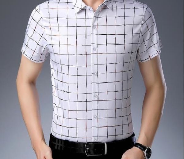 mens designer polo slim solid color plaid shirt casual short sleeves male clothing plus size, White;black
mens designer polo slim solid color plaid shirt casual short sleeves male clothing plus size, White;black