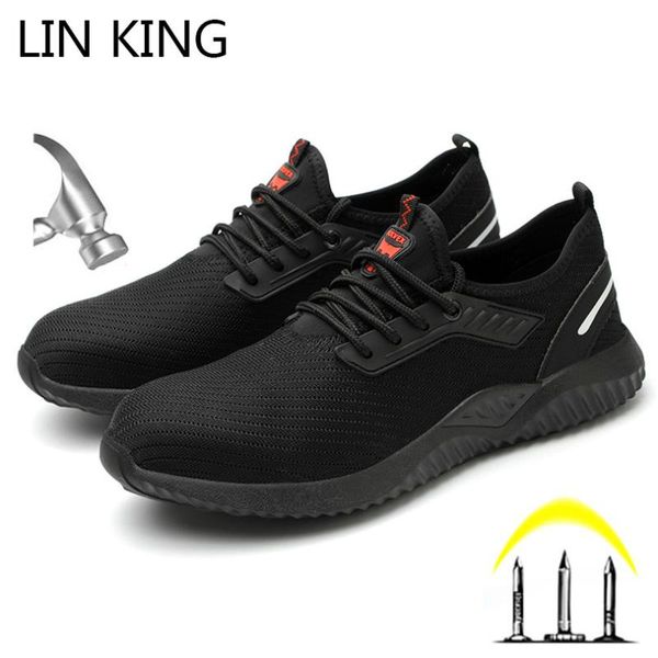 lin king big size black working boots for men breathable safety shoes with steel toe cap puncture proof security work sneakers
lin king big size black working boots for men breathable safety shoes with steel toe cap puncture proof security work sneakers