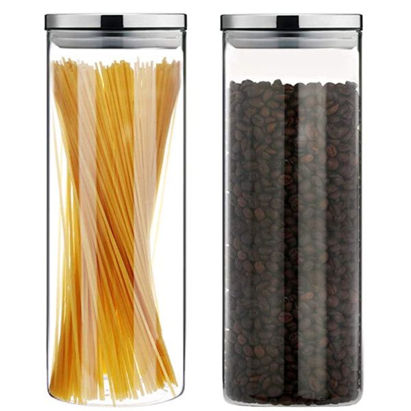 glass food storage jar with lid and sealed jar finishing set can be stacked 1600ml* 2
glass food storage jar with lid and sealed jar finishing set can be stacked 1600ml* 2