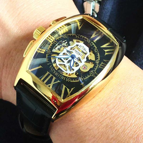 selling skeleton men luxury fashion clock genuine leather automatic mechanical wrist business male sport watches, Slivery;brown
selling skeleton men luxury fashion clock genuine leather automatic mechanical wrist business male sport watches, Slivery;brown