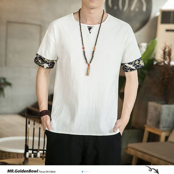 mrgoldenbowl man patchwork casual 2020 chinese style linen tshirts mans short sleeve o-neck t-shirt male oversize summer, White;black
mrgoldenbowl man patchwork casual 2020 chinese style linen tshirts mans short sleeve o-neck t-shirt male oversize summer, White;black