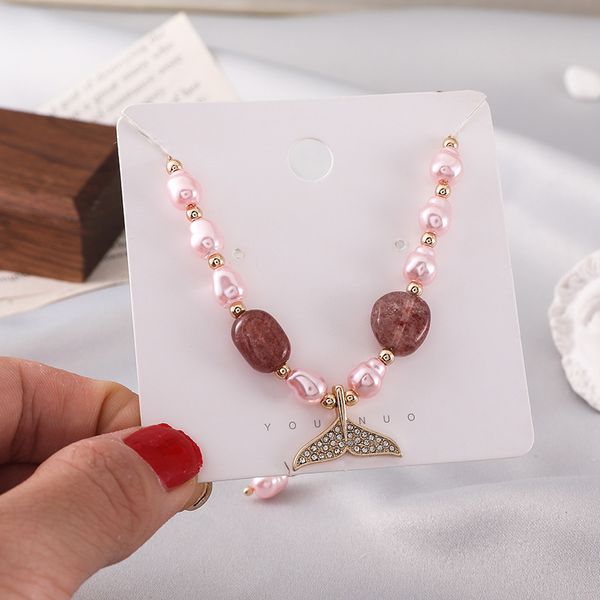 super fish tail ins crystal hand chain french romantic pink friend hand chain, Black
super fish tail ins crystal hand chain french romantic pink friend hand chain, Black