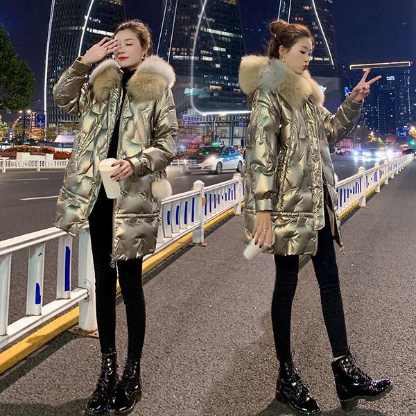 fashionable bright-faced artifical large fur collar hat thickened winter jacket women manteau femme hiver ukraine parka coat, Black
fashionable bright-faced artifical large fur collar hat thickened winter jacket women manteau femme hiver ukraine parka coat, Black