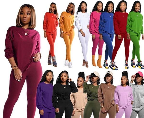 new suits autumn fashion sweatshirts women's solid color round neck long sleeve pullover pencil pants female casual sporting suit 106, Gray
new suits autumn fashion sweatshirts women's solid color round neck long sleeve pullover pencil pants female casual sporting suit 106, Gray
