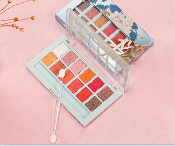 wholesale make-up color makeup autumn winter new 12 color eye shadow mousse eye shadow cloud think brocade eye shadow disk