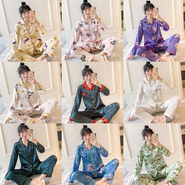 women's sleepwear ubeauty ice silk women faux pajamas nightwear set soft and comfortable simple leisure long sleeve, Black;red
women's sleepwear ubeauty ice silk women faux pajamas nightwear set soft and comfortable simple leisure long sleeve, Black;red