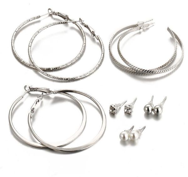 if me crystal stud earrings for women gold silver color 6 pairs/set trendy circle beads ear piercing studs brincos charm002, Golden;silver
if me crystal stud earrings for women gold silver color 6 pairs/set trendy circle beads ear piercing studs brincos charm002, Golden;silver