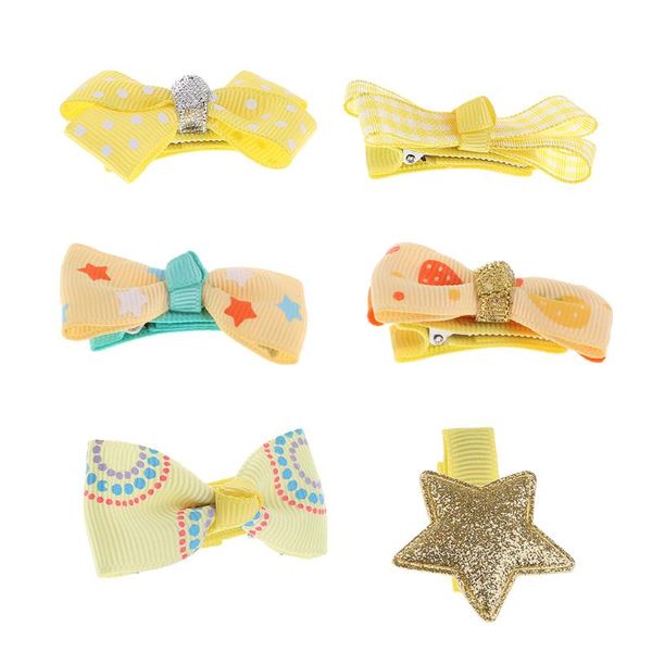 6pcs baby girl bow flower hair clips hair accessories princess hairpins head, Slivery;white
6pcs baby girl bow flower hair clips hair accessories princess hairpins head, Slivery;white