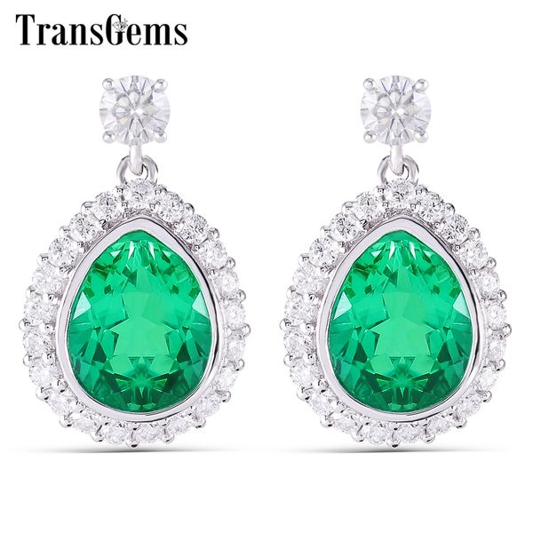 transgems sterling solid s925 7x9mm изумруд груша форма падение серьги с moissanite акценты для женщин свадебное серебряные серьги y200620, Golden 
transgems sterling solid s925 7x9mm изумруд груша форма падение серьги с moissanite акценты для женщин свадебное серебряные серьги y200620, Golden