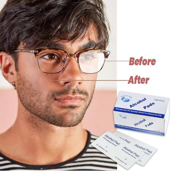 100pc portable glasses cleaner wet wipes cleaning lens disposable fog misting dust remover sunglasses phone screen computer, Silver
100pc portable glasses cleaner wet wipes cleaning lens disposable fog misting dust remover sunglasses phone screen computer, Silver