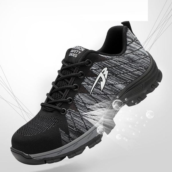 safety boots men breathable shoes outdoor men and women steel toe puncture-proof workers sneakers shoes woman, Black
safety boots men breathable shoes outdoor men and women steel toe puncture-proof workers sneakers shoes woman, Black