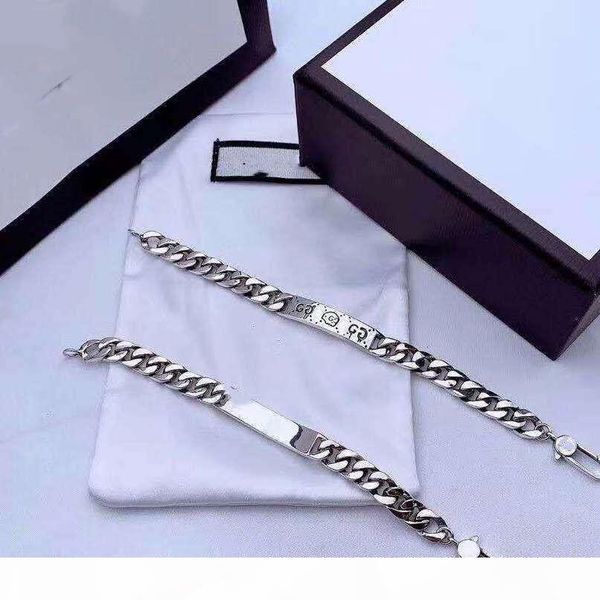 fashion charm men's bracelet luxury designer ladies bracelet s925 silver retro punk street hip hop jewelry with box, Black
fashion charm men's bracelet luxury designer ladies bracelet s925 silver retro punk street hip hop jewelry with box, Black