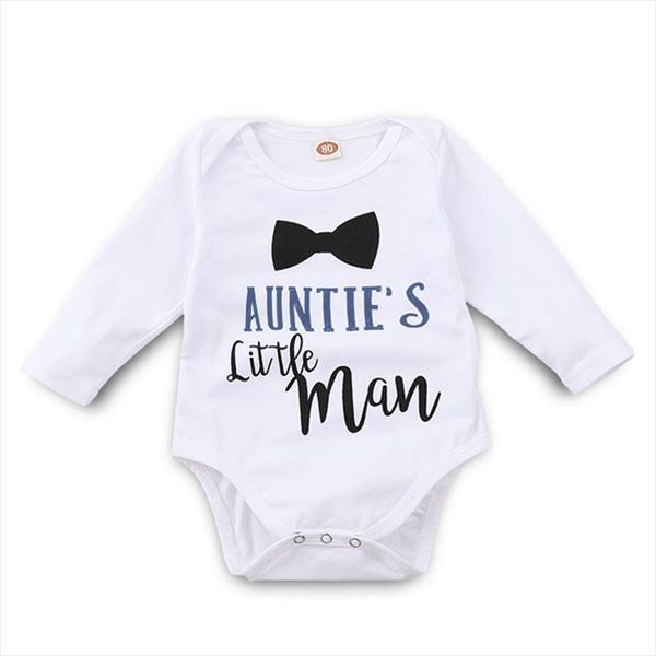 funny auntie little man letters white onesie tiny cottons long sleeve bodysuit infant clothing 0 18m newborn baby boy clothes, Blue
funny auntie little man letters white onesie tiny cottons long sleeve bodysuit infant clothing 0 18m newborn baby boy clothes, Blue