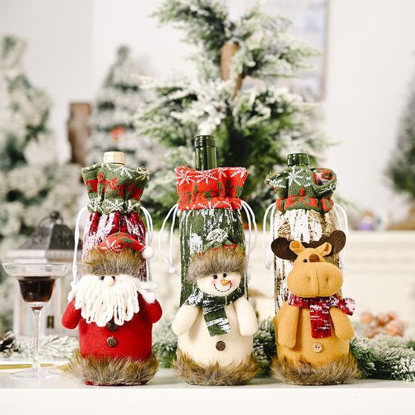 christmas decorative knit elderly bark wine bottle cooler sleeve wine creative home decor table santa clause snowman
christmas decorative knit elderly bark wine bottle cooler sleeve wine creative home decor table santa clause snowman