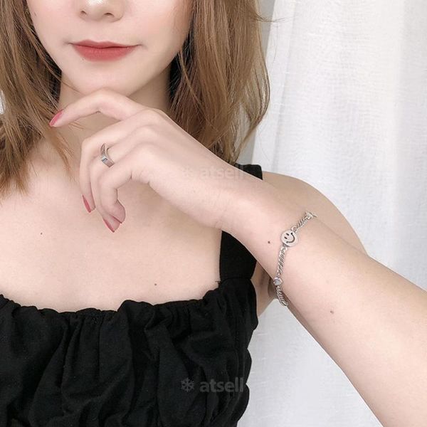 heart smiling face charm minimalist bracelets for women fashion stainless steel kpop armband accessories jewelry pulsera mujer, Black
heart smiling face charm minimalist bracelets for women fashion stainless steel kpop armband accessories jewelry pulsera mujer, Black