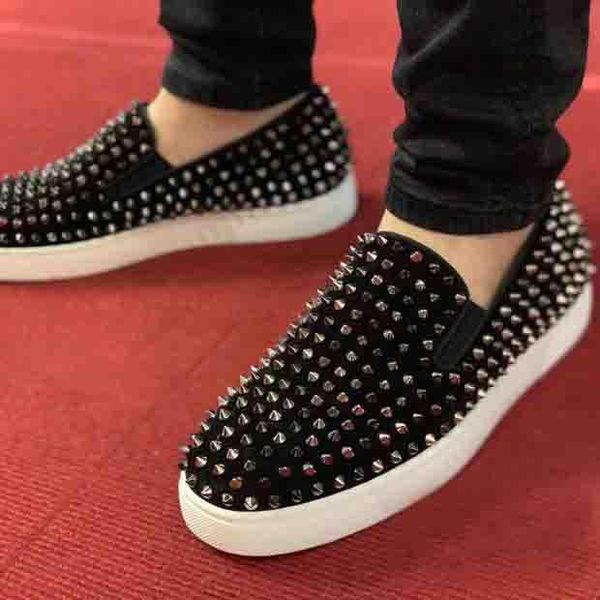 men's red bottom sneaker fashion loafers boats spikes shoes pik boat woman trainers junior orlato sneakers party wedding shoes lazy fla, Black
men's red bottom sneaker fashion loafers boats spikes shoes pik boat woman trainers junior orlato sneakers party wedding shoes lazy fla, Black