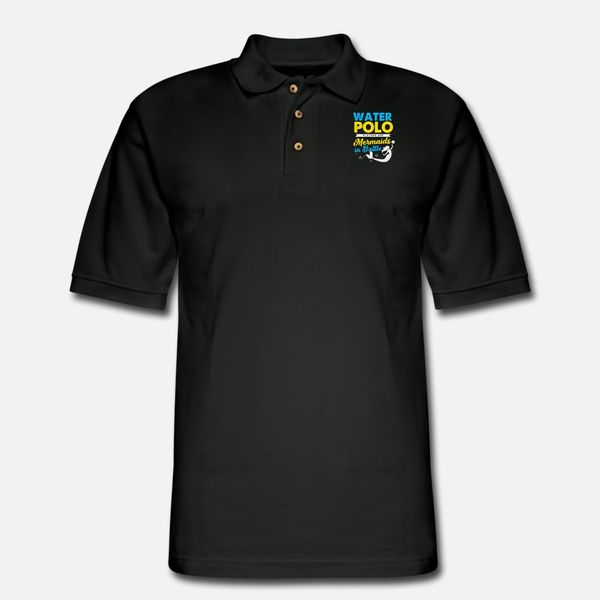 water polo t shirt men custom cotton o-neck slim loose casual summer standard shirt