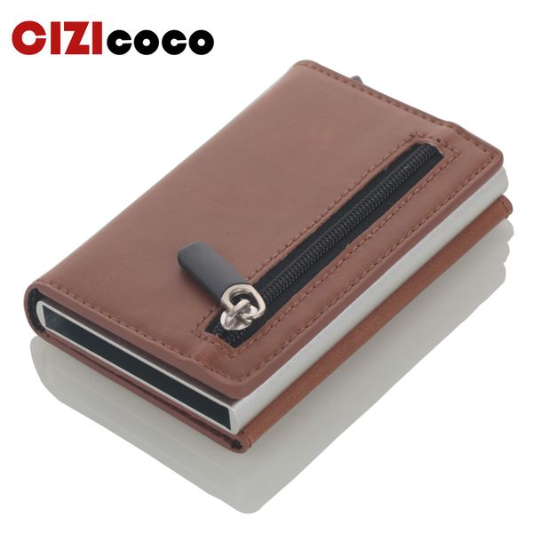 cizicoco credit card holder 2020 new aluminum box card wallet rfid pu leather pop up card case magnet carbon fiber coin purse, Silver
cizicoco credit card holder 2020 new aluminum box card wallet rfid pu leather pop up card case magnet carbon fiber coin purse, Silver