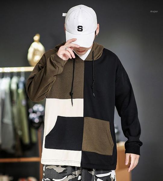 sleeve mens sweatshirts casual big pocket males clothing mulit color panelled mens designer hoodies fashion pullover long, Black
sleeve mens sweatshirts casual big pocket males clothing mulit color panelled mens designer hoodies fashion pullover long, Black