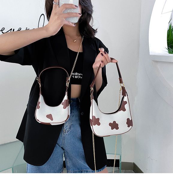 simple cow pattern women hobos underarm bag fashion chain mini shoulder messenger bag pu leather ladies baguette handbags purse
simple cow pattern women hobos underarm bag fashion chain mini shoulder messenger bag pu leather ladies baguette handbags purse