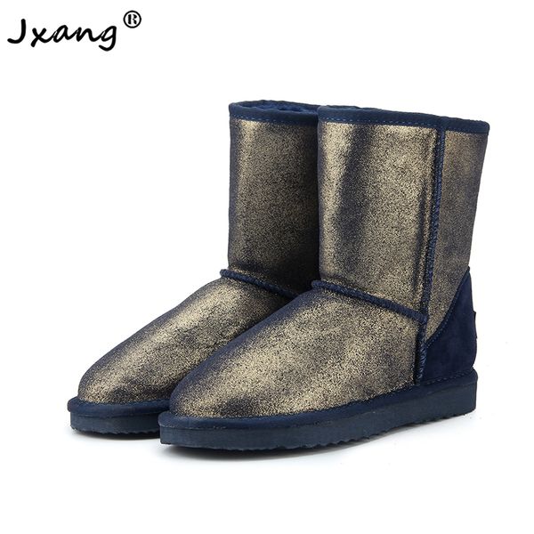 jxang 2020 genuine leather snow boots for women waterproof winter boots women 2 colour shoes us 3-13, Black
jxang 2020 genuine leather snow boots for women waterproof winter boots women 2 colour shoes us 3-13, Black