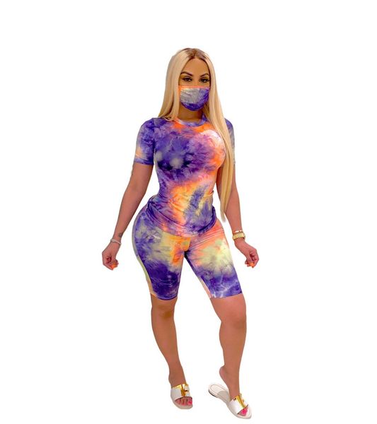 women mask tie dye tracksuit summer short sleeve o-neck tshirt slim fit pants famale casual clothes dropshipping, Gray
women mask tie dye tracksuit summer short sleeve o-neck tshirt slim fit pants famale casual clothes dropshipping, Gray