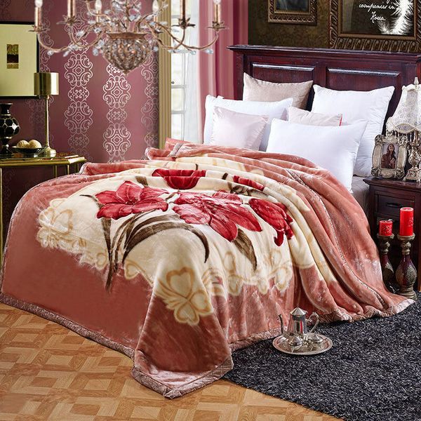 thicken raschel blanket double queen king size bed double-layer winter warm super soft flower wedding bed cover
thicken raschel blanket double queen king size bed double-layer winter warm super soft flower wedding bed cover