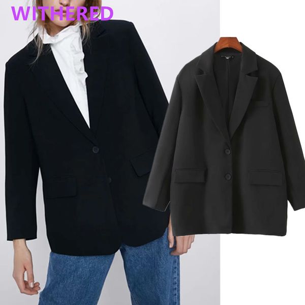 withered england office lady vintage loose black simple blazer feminino blazer women mujer 2020 women blazers and jackets, White;black
withered england office lady vintage loose black simple blazer feminino blazer women mujer 2020 women blazers and jackets, White;black
