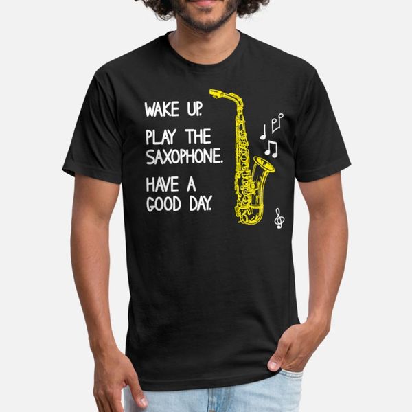 wake up play the saxophone have good day sax gift t shirt men personalized short sleeve o neck original graphic fashion spring letters
wake up play the saxophone have good day sax gift t shirt men personalized short sleeve o neck original graphic fashion spring letters
