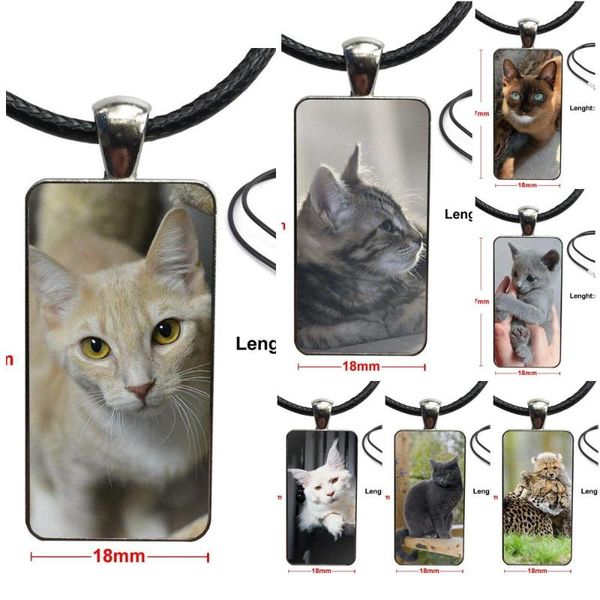 hundred lovely cats for wedding jewelry with steel plated glass cabochon choker long pendant rectangle necklace, Silver
hundred lovely cats for wedding jewelry with steel plated glass cabochon choker long pendant rectangle necklace, Silver