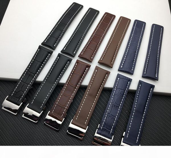 genuine leather watchband watch band black brown blue soft watchbands for breitling strap man 20mm 22mm 24mm with tools logo on cj191225
genuine leather watchband watch band black brown blue soft watchbands for breitling strap man 20mm 22mm 24mm with tools logo on cj191225